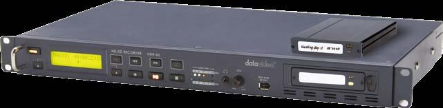 HD/SD SDI RECORDER HDR-50 HD/SD-SDI 하드디스크레코더 HDR-50 920x080 0bit Video SDI 60Mbps Datavideo의 HDR-40은하드드라이브를기반으로만들어진비디오레코더 & 플레이어로서, 하드를착탈하여사용할수있는형식입니다.