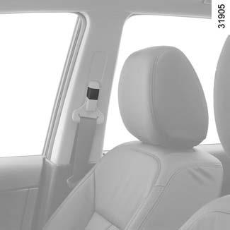 안전벨트 (2/2) 1 5 3 4 5 ß 안전벨트미착용경고등운전석안전벨트미착용경고등은계기판에, 조수석안전벨트미착용경고등은차량사양에따라서대시보드중앙또는대시보드상단디스플레이에있습니다.