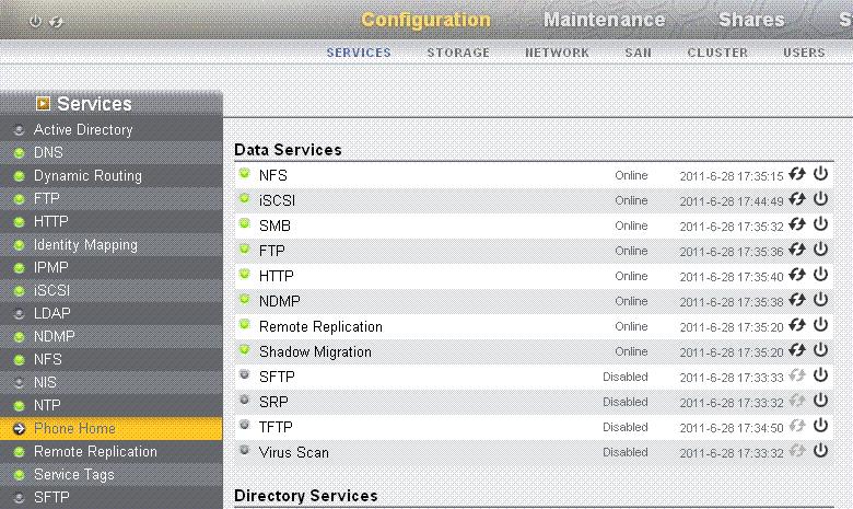 ZFS Storage Appliance에 ASR 구성