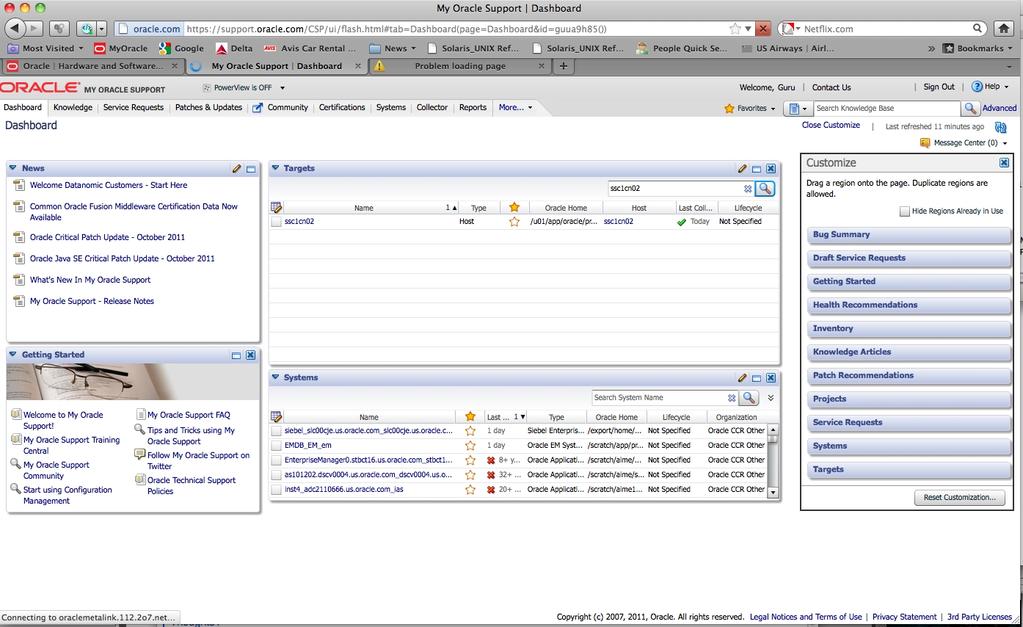SPARC T5-8 서버에 Oracle Configuration Manager 설치
