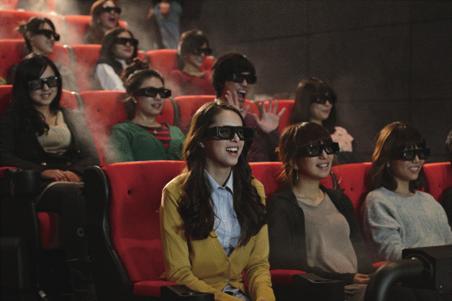 주요 국가별 4D 영화 관람료(년 12월 기준) 2D 3D 4D 한국(KRW) 7,000 11,000 15,000