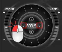 2.2.6.2.3. Focus 제어 Focus 메뉴이동 양쪽화살표를이용하여 FOCUS 로변경 Focus 움직임제어 버튼으로 Focus 제어가능 2.2.6.2.4.