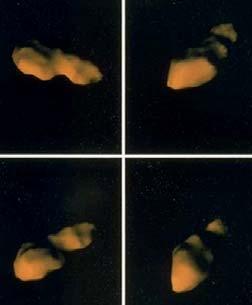 지구근접소행성의레이다관측 카스탈리아소행성 아레시보망원경을이용 1989 년관측 직경 400m 정도작은소행성으로아령모양 토우타티스소행성 1992 년 12 월지구근접시레이다관측