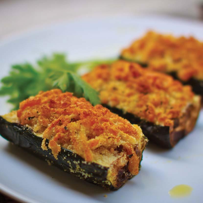 440 kj/105 kcal 6 g protein 5 g fat of which 3 g saturated Courgette gratin Side dish 4 portions 10 minutes preparation + 15 minutes 焗烤小胡瓜 配菜 - 供 4 人食用 10 分钟准备 + 在 AirFryer 空气炸锅中煎炸 15 分钟 애호박그라탕 사이드디쉬