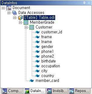 OZ Application Designer User's Guide Step 3,, Board Label, ComboBox, Table,. Label, Label.