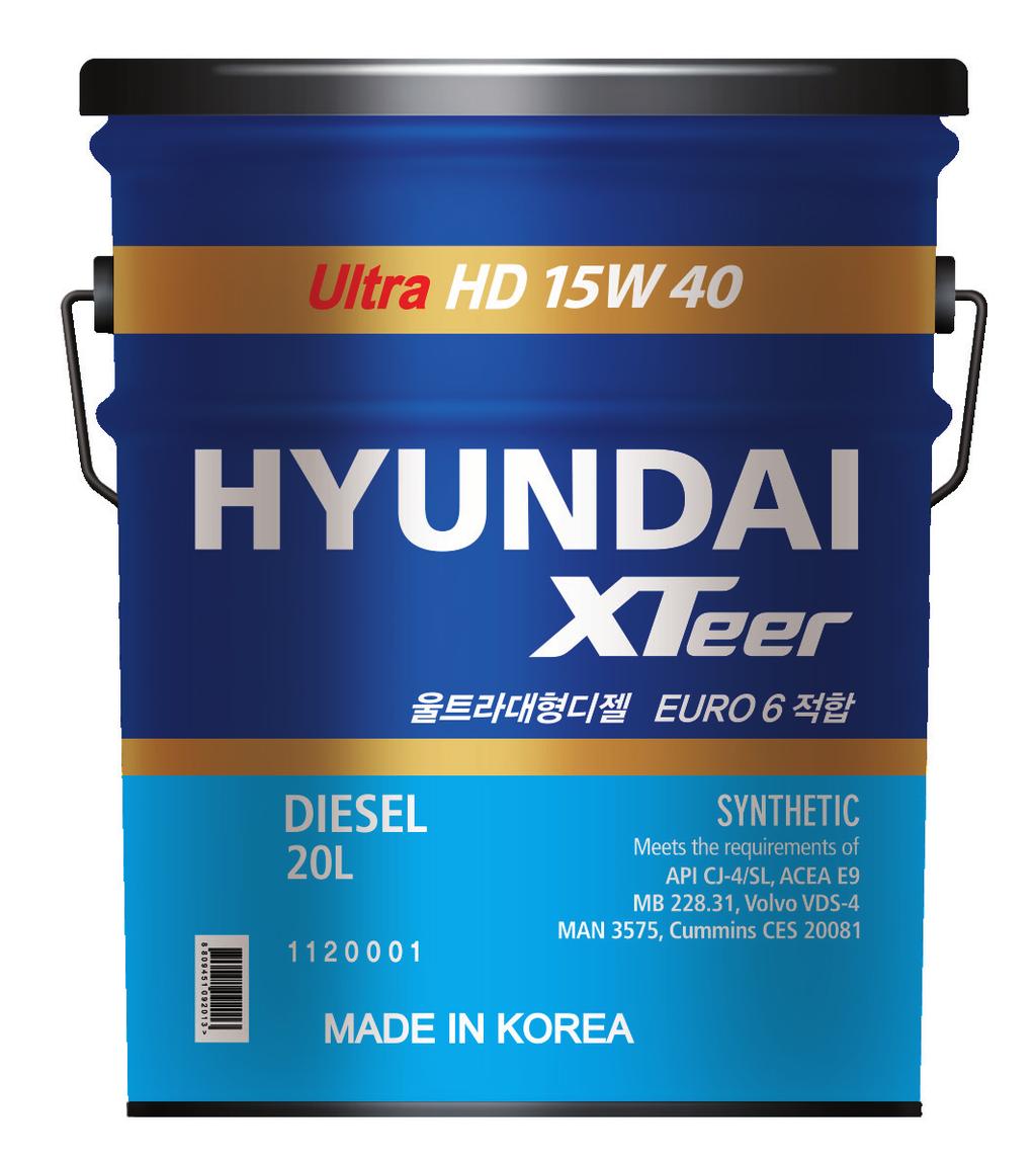 Ultra HD 15W40 프리미엄대형디젤엔진오일 4L 6L 200L XTeer Ultra HD15W