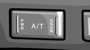 A/T 모드스위치 차량의주행사용조건에맞춰서 3 종류의주행모드를선택할수있습니다. 일상적인주행시는오토모드로합니다. SNOW 모드눈길등의미끄러지기쉬운노면에서사용합니다. 스위치의 SNOW 측을누릅니다.( 스위치의 SNOW 표시등점등 ) 가속페달을밟으면자동적으로미끄러지기쉬운노면에맞춘구동력이되어출발이쉽게됩니다.