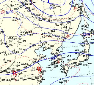 500hPa 일기도