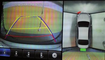 AVM (Around View Monitor) - 옵션 AVM (Around View Monitor) 에대하여 AVM (Around View Monitor) 는옵션선택고객님께해당되는사항입니다. 차량에장착된 4개의카메라를통해전방, 후방, 좌측, 우측을볼수있는장치입니다.