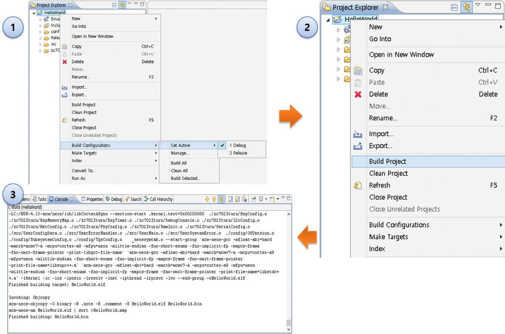 Computing EMBEDDED 4 BSP(Board Support Package, 사용하는타겟보드명 ) 를선택하고 Finish 버튼클릭.