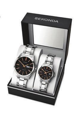 SEKONDA 專為陽光男人設計的手錶 圓形錶殼 搭配黑色日光錶盤 棒型指針 不鏽鋼錶帶 附 日期視窗 防水性可達 50 公尺 兩年保固 Valid Till Stocks Last US$ 110 / VND 2,500,000 45.