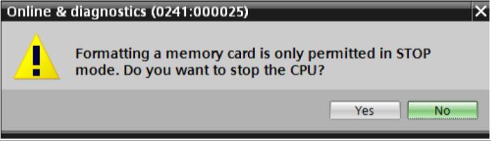 먼저, "Format memory card" 기능을선택하고 "Format" 버튼을클릭합니다.