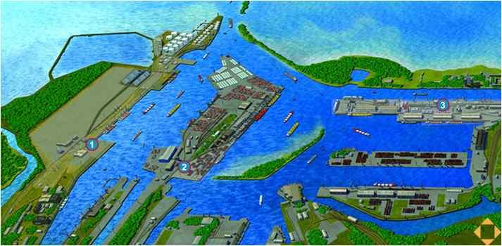 2012년기준처리화물은 870만톤임 < 상트페테르부르크항만위치 > < 상트페테부르그항만레이아웃 > ㅇ상트페테르부르크항만은유류터미널의확대와시설설비현대화를계획하고있음 - 유류터미널은연간 1,500 만톤을처리하고 8만톤급선박의접안이가능함 -
