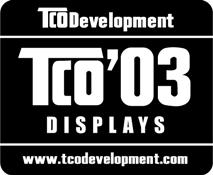TCO 정보 Congratulations! The display you have just purchased carries the TCO 03 Displays label.
