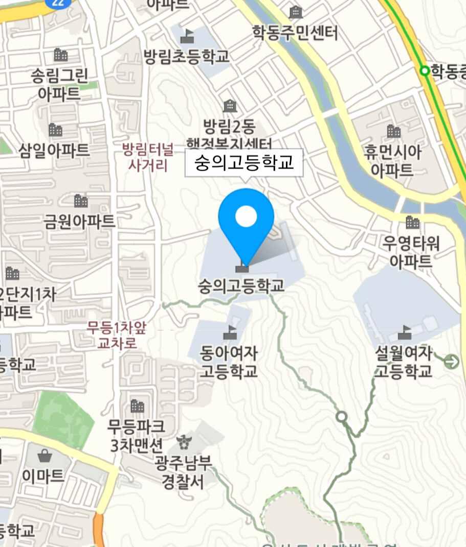 찾아오시는길 광주광역시남구오방로 34-13 ( 방림동 50-3)