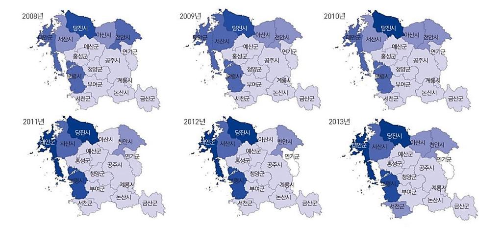 338 제 3 회환황해포럼 염물질다량배출사업장이집중적으로분포되어있는당진시, 천안시, 아산시, 서산시, 태안군,