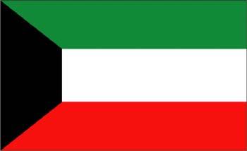쿠웨이트국기및국장 쿠웨이트국기 (the National Flag of Kuwait) 1961년 9월 7일제정 직사각형모양으로가로대세로비율이 2:1 쿠웨이트국기색상은사피에알- 딘알-하일