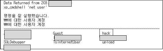 제 3 장침해사고분석기술 MS-SQL DB 와 Web 서버와연결하여운영한다고가정할때 Web 서버에는 DB 서버와의연결정보가담겨있는파일 (conn.asp) 이존재하고, 그파일에는 DB 커넥션을위한다음과같은환경정보가담겨져있다.