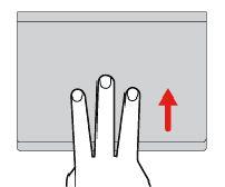 두손가락으로누르기 단축키메뉴를표시하려면두손가락으로트랙패드의아무곳이나누릅니다. 두손가락으로스크롤 두손가락을트랙패드에놓고세로또는가로방향으로움직입니다.