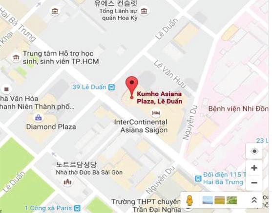 베트남사무소위치 호치민사무소 주소 전화팩스이메일 Unit 102, m Plaza Saigon (Kumho Asiana Plaza), 39 Le Duan Street, Dist.