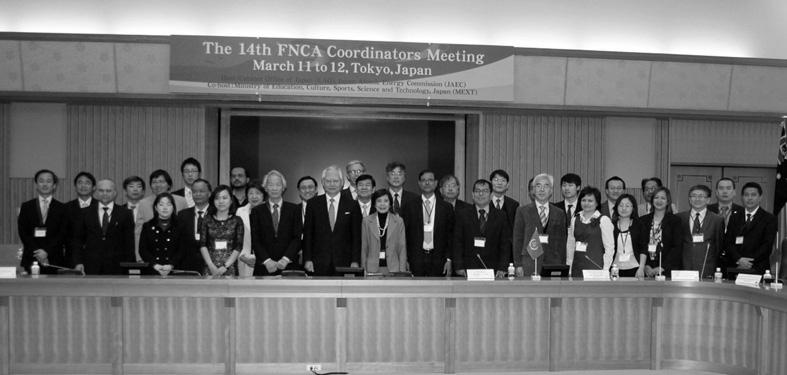 제 2 편각론 제 11 차 FNCA 국가조정관회의참석자단체사진 지난 2013 년 12월 19일일본동경에서제14차 FNCA 장관급회의가개최되었다.