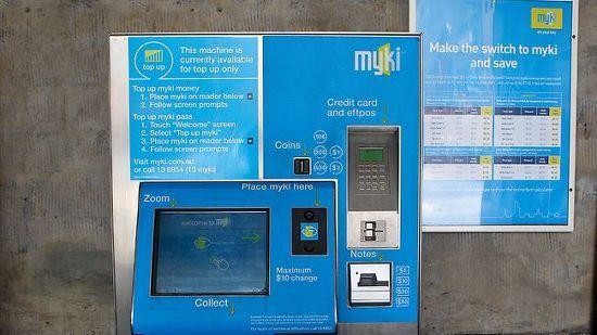 MykiCard( 멜버른 ) -Myki 카드는호주빅토리아주멜버른의모든대중교통 ( 기차, 트램, 버스, 통근기차등 )