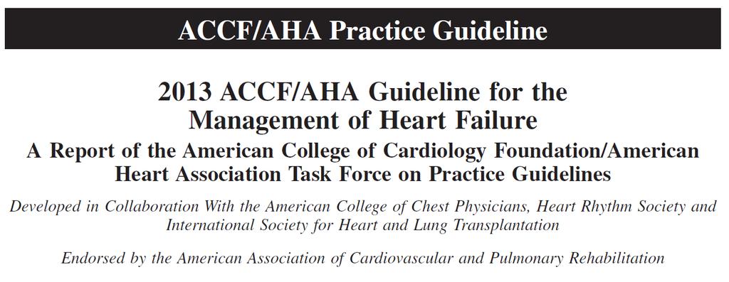 Guideline for Heart Failure