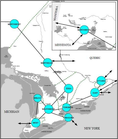 그림 9 Ontario Power 의정전복구절차개념 그림 8 Ontario Power 의 정전복구절차 표