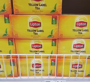 50 PHP 판매처 : SM Hypermarket 한국산수출품목조사 상품명 : Yellow Label Tea 제조사 : Lipton 원산지 : Singapore 규격 : 50g 가격 : 94.