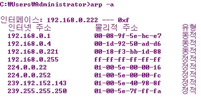 - 수집된 IP Address 와이에해당하는 MAC Address 는각 IP 호스트의 ARP Cache(Table) 라불리는메모리에 Table 형식으로저 장된다.
