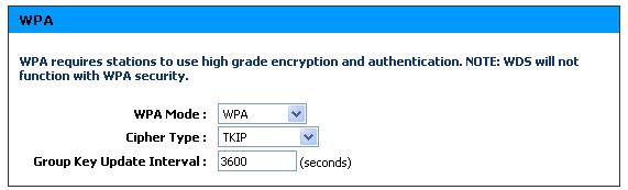 WEP 은무선통신에서데이터를암호화하는방법중의하나이며유선네트워크수준의보안을위해고안되었습니다. 그러나 WEP 은 WPA 방식만큼안전하지는않습니다. WEP 네트워크에접속하기위해서 AP 에접속하려는사용자는 WEP Key 값을알고있어야하며이값은 AP 관리자가생성한문자열입니다. WEP 을사용할때에는암호화레벨을정해야하고이암호화레벨에따라 Key 문자열의길이가달라집니다.