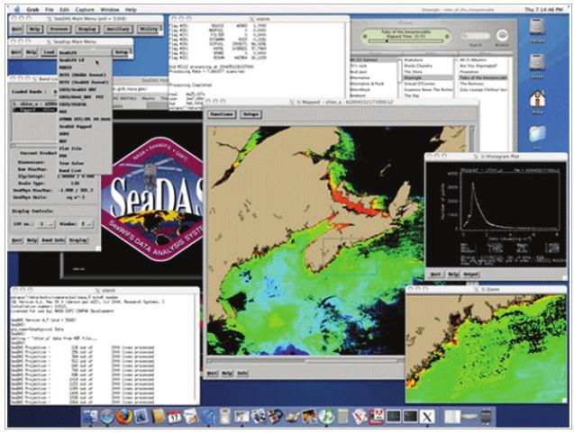 제 3 장공공데이터및위성정보서비스현황 77 [ 그림 3-39] SeaDAS 소프트웨어화면 자료 : 해양위성센터 12(http://kosc.kordi.re.kr/processingsoftware/seadas.