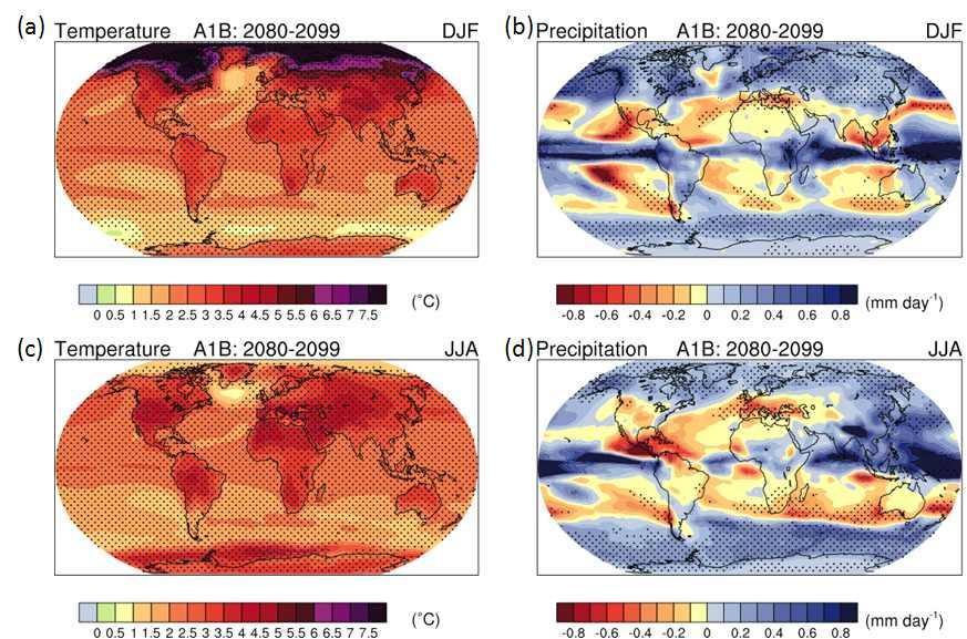 기후변화수자원적응전략수립 그림 겨울철 기온변화