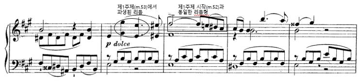 R. 바그너의피아노전곡분석연구 57 53) 의제1악장과도매우유사하다.