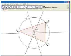 (3) 두꼭짓점 A C 가만나도록접었다가펼친다. (4) (2) 와 (3) 에서접은두선의교점을 O 라고표시한다.