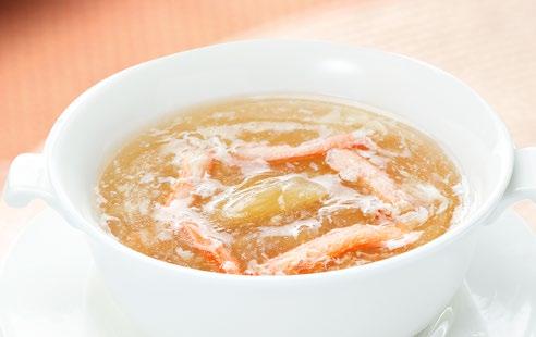 죽생해산물두부수프竹笙海鲜汤 Soup with Bamboo Pith