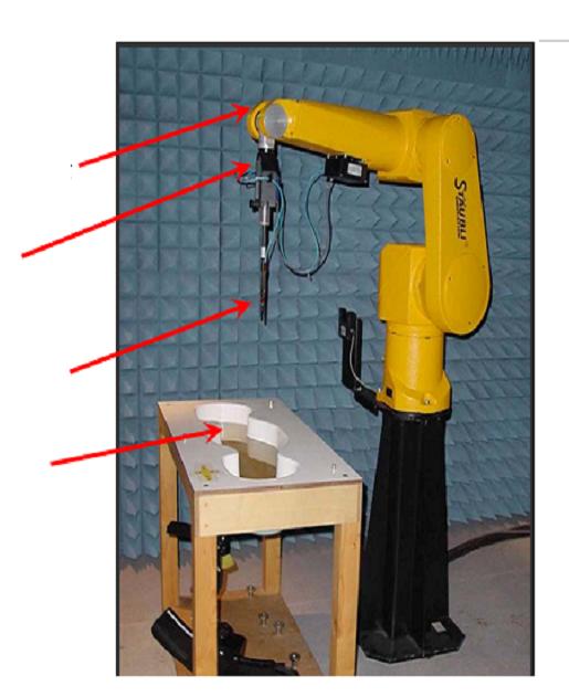 국내표준화대응활동 제어용로봇 DAE SAR 프로브 모의인체 그림 1.