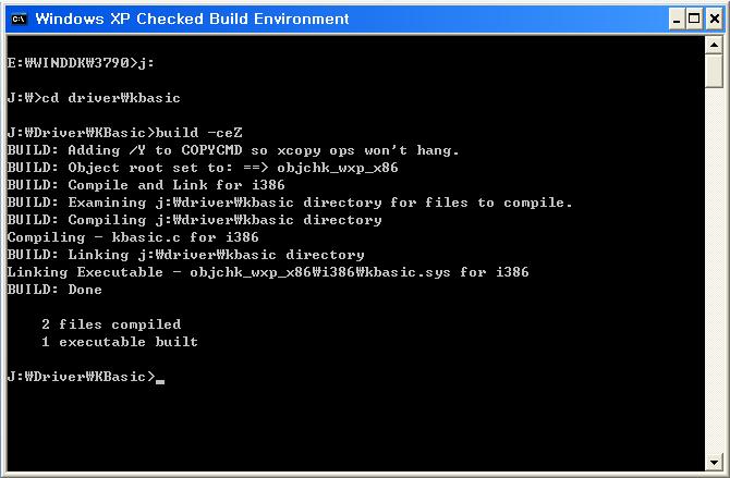 드라이버를컴파일시키려면빌드프롬프트를실행해야합니다. 위의그림 6 처럼시작 -> 모든프로그램 ->Development Kits 안에가면설치된버전에맞는 DDK 폴더안에 Build Environments 폴더가존재할것입니다.