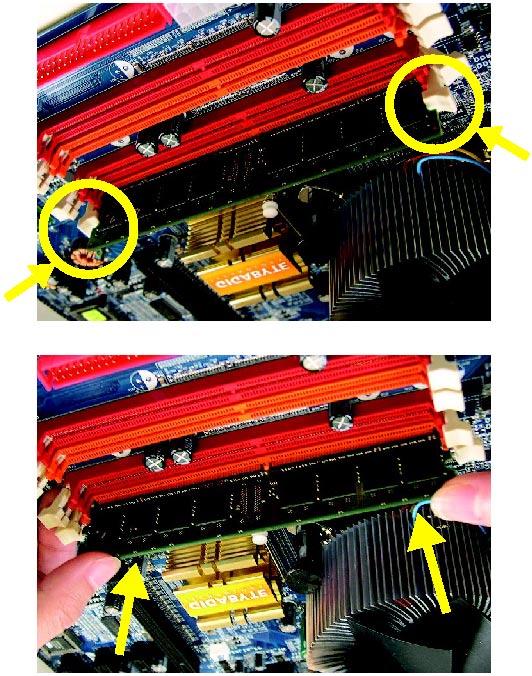 GA-8I945P (Pro) (-G) 에는 4개의 DIMM 소켓이있으며, 각채널은다음과같이두개의 DIMM 이있습니다 : 채널 A: DDR II 1, DDR II 2 채널 B: DDR II 3, DDR II 4 듀얼채널기술을사용하려면, Intel 칩셋사양의제한및한계에기인한다음의설명에유의하십시오. 1. 듀얼채널모드는 1 개의 DDR II 메모리모듈만이설치된경우에는사용할수없습니다.