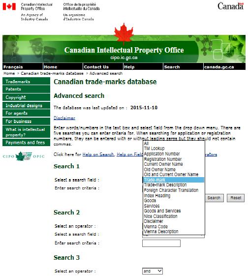 캐나다 해외지식재산권보호가이드북 (3) 키워드검색