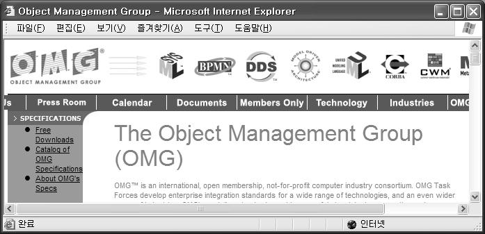 o CORBA - OMG는 1990년 OMA(Object Management Architecture)