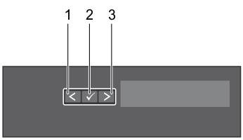 그림 5. LCD 패널구조 1 Left( 왼쪽 ) 2 Select( 선택 ) 3 Right( 오른쪽 ) 단추 설명 Left( 왼쪽 ) 뒤쪽으로커서를한단계이동합니다. Select( 선택 ) 커서에의해강조표시된메뉴항목을선택합니다. Right( 오른쪽 ) 앞쪽으로커서를한단계이동합니다. 메시지를스크롤하는동안다음을수행할수있습니다. 한번누르면스크롤속도가증가합니다.