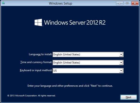 로컬 또는 원격 매체를 사용하여 수동으로 Windows Server 2012 R2 설치 Windows 설치 마법사가 시작되고 Loading Files(파일 로드 중) 화면이 나타납니다.
