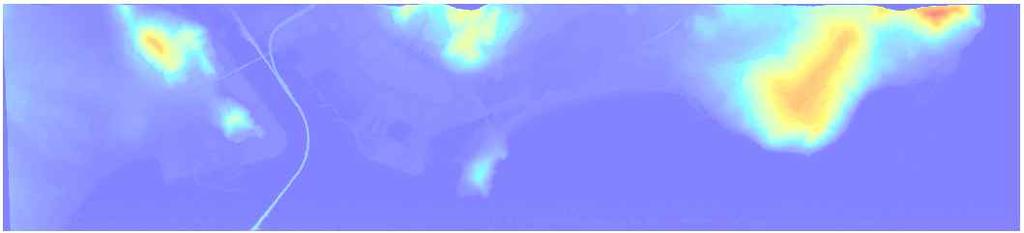 한종규 김성필 장동호 장태수 (a) (b) [ 그림 3] 항공 LiDAR 자료, (a) DSM, (b) DEM 물에대한높이정보를모두포함하고있다.