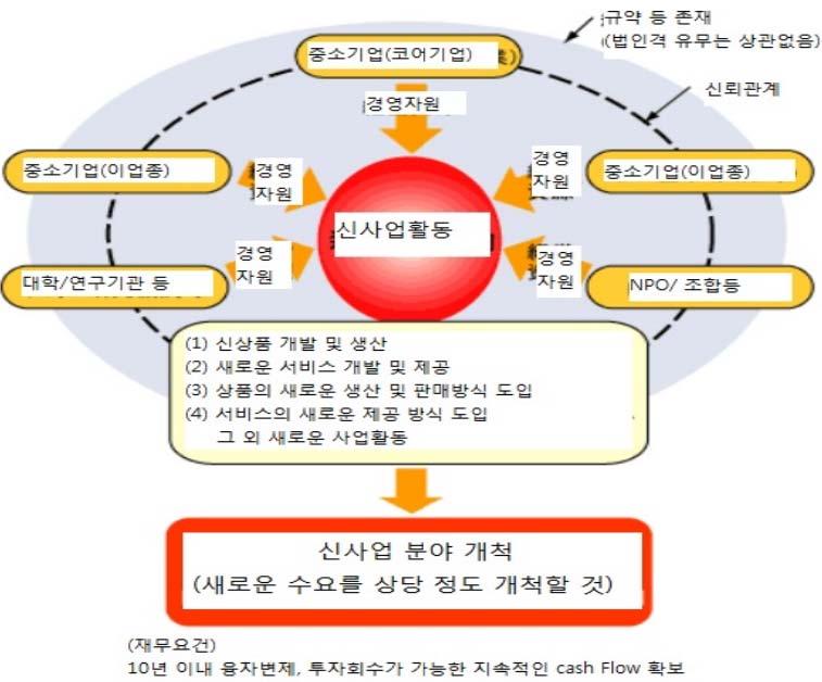 보조금과설비자금및운전자금융자, 신용보증 ( 중소기업신용보호법 ) 특례, 투자육성 ( 중소기업투자육성주식회사법 ) 특례, 특허료면제또는감면조치 ( 연구개발형중소기업 ) 등의지원을받게되었다.