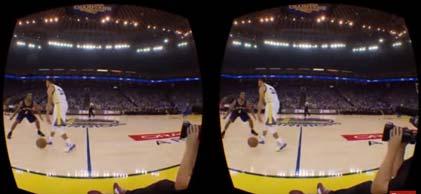 03 AR/VR 기기출시가잇따르면서 AR/VR 기기를플랫폼으로하는각종콘텐츠제작도활발해질것으로전망 미국프로농구인 NBA는이미 VR 방송을도입했으며, 뉴욕타임즈는