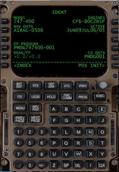 - FMC (Flight Management Computer) Setup - POS