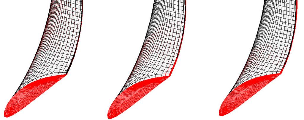 Configurations of blade deformation in progressive damage simulation using MAT_62 of LS-DYNA Type Conditions POW 2.0m/s < < 8.