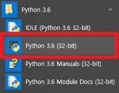 파이썬둘러보기 파이썬기초실습준비하기 [ 시작 ] 메뉴에서 [ 프로그램 Python 3.6 Python 3.