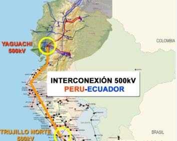 < 페루 - 에콰도르간전력망구축사업 > 자료 : Sectorelectricidad 페루의 2013~2022 년송전계획 (Transmission Plan 2013~2022) 에따르면, 기존의송전용량을증대시키기위해 Machu Picchu-Quencoro-Onocora-Tintaya(354km) 를연결하는 3개송전선을건설하고, 총 1.6억달러를투자할예정임.